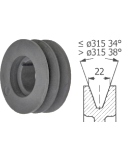 Klinová remenica pre upínacie púzdro SPC 375/4 TB 3535